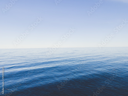 Blue horizon of the sea  seascape background