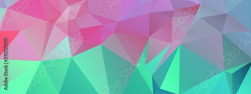 Abstract Color Polygon Background Design, Abstract Geometric Origami Style With Gradient. Presentation,Website, Backdrop, Cover,Banner,Pattern Template
