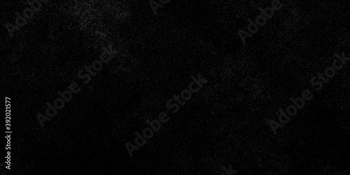 Elegant black chalkboard background with vintage distressed grunge monochrome texture and dark gray charcoal color paint