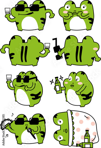 [Vector] The drunken toad character