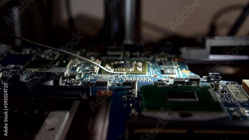 heating and removing the microchip on a special device