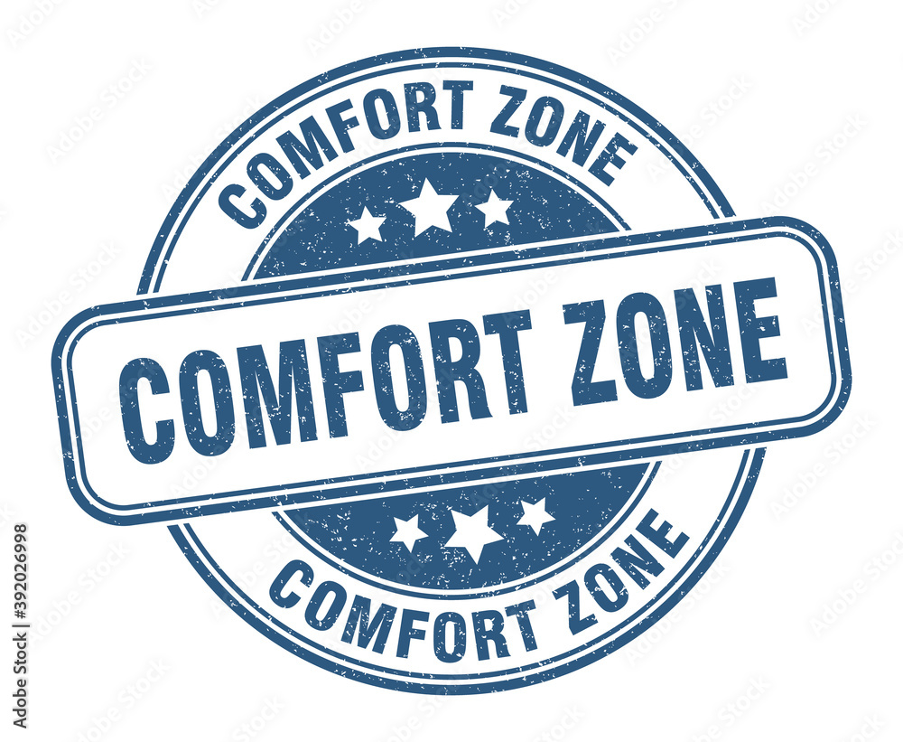 Fototapeta premium comfort zone stamp. comfort zone label. round grunge sign