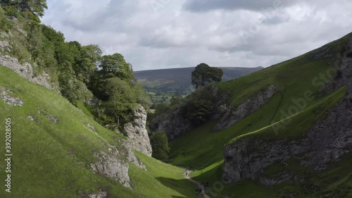 Drone Shot Approaching Edale 02 photo