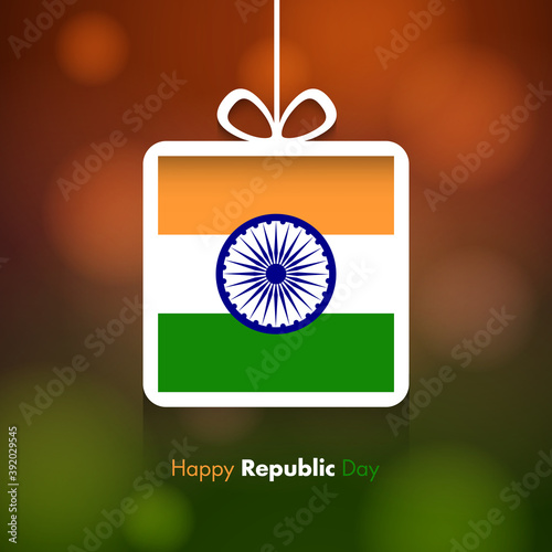 Illustration of Indian republic day,26th January. 