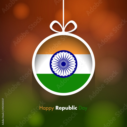 Illustration of Indian republic day,26th January. 