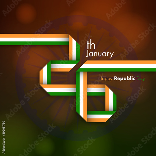 Website banner or header of Indian republic day,26th January. 