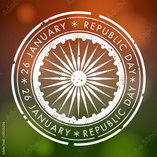 Illustration of Indian republic day,26th January. 