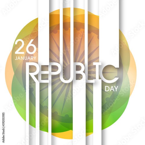 Illustration of Indian republic day,26th January. 