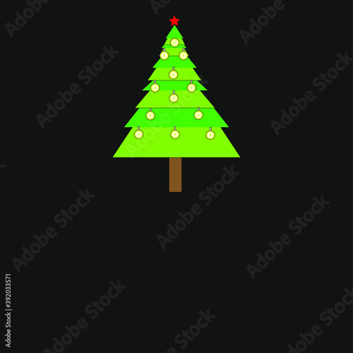 abstract christmas tree