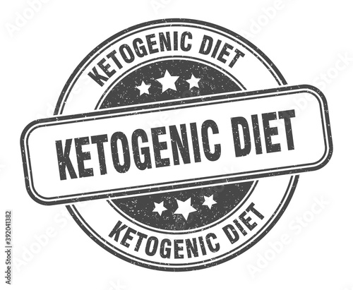 ketogenic diet stamp. ketogenic diet label. round grunge sign