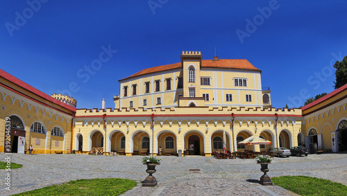 Letovice Chateau - empire and neo-gothic style. A significant monument of the Moravian region, Czech Republic photo