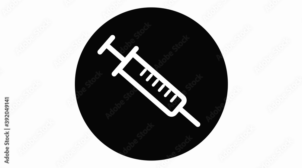Vector Isolated Illustration of a Syringe. Syringe Icon Vector Isolated Illustration of a Syringe. Syringe Icon