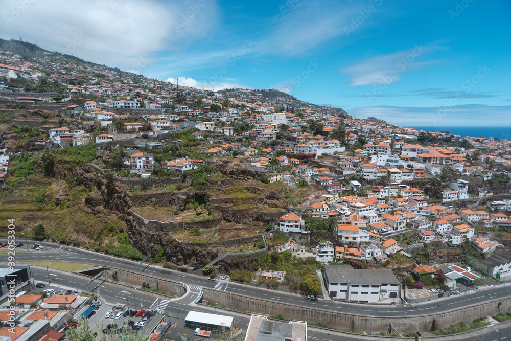 Funchal city in Portugal
