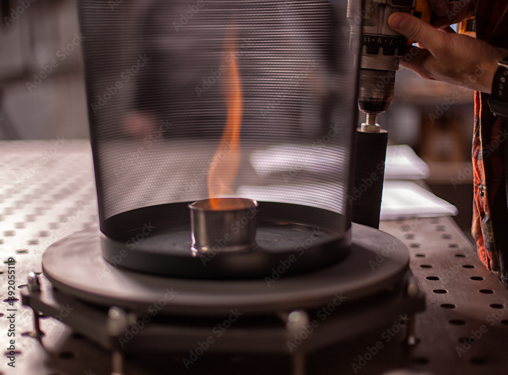 bursting fire from a gas burner from a gas cylinder. bursting fire from a gas burner from a gas cylinder.