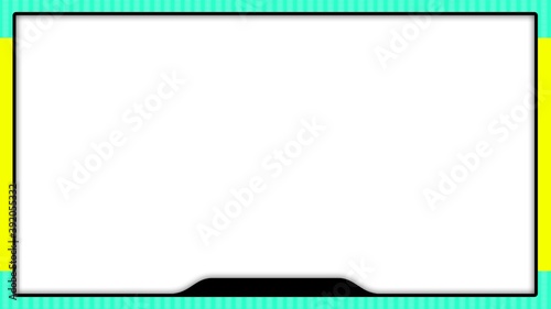 attractive colorful frame with copy space and shadows
