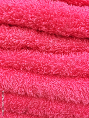Stack of different red towel