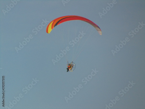 Extreme sport paragliding