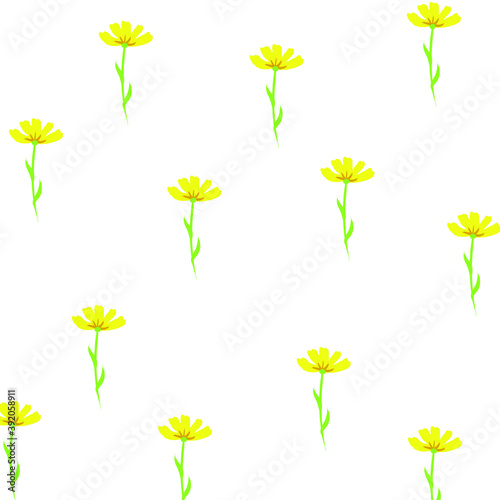 фон крупные  желтые цветы