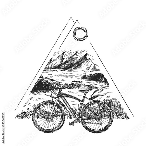 Mountain adventure expedition set