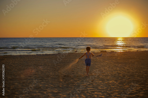 
sunset on the beach