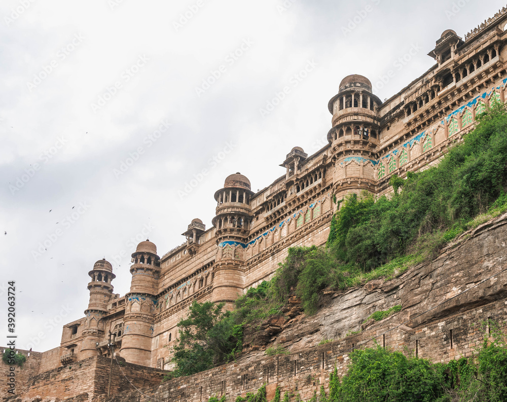 Fort Gwalior and Mans Singh Palace, India