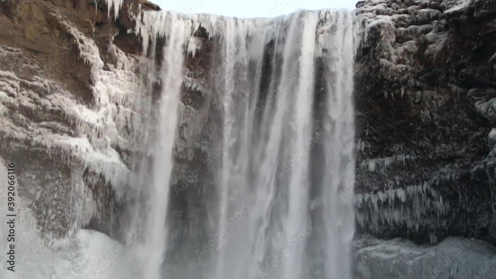 The beautiful Waterfall Skogafoss in Iceland, Europe The beautiful Waterfall Skogafoss in Iceland, Europe