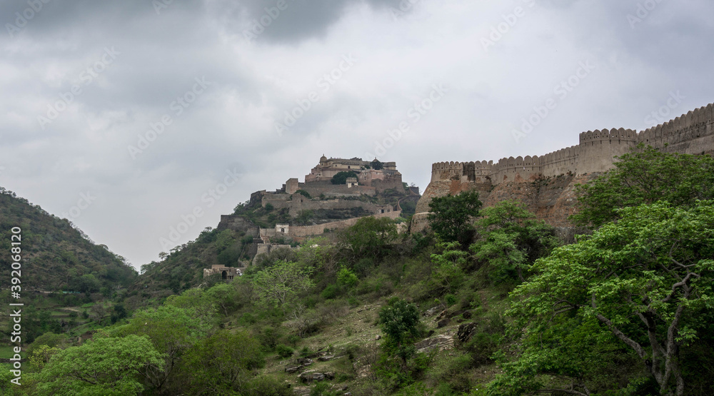 The Great Wall of India is called the fortress walls of Kumbalgarh Fort, India
