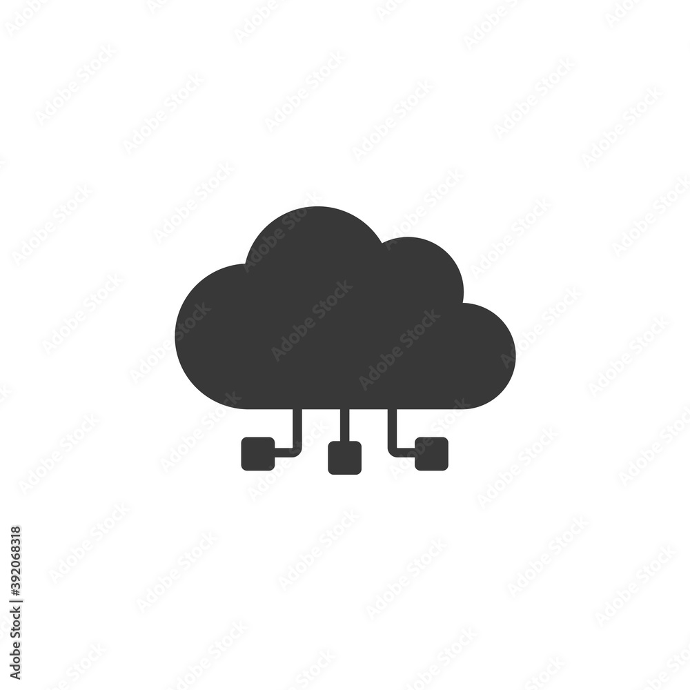 Single icon of a cloud computing. Vector illustration Single icon of a cloud computing. Vector illustration