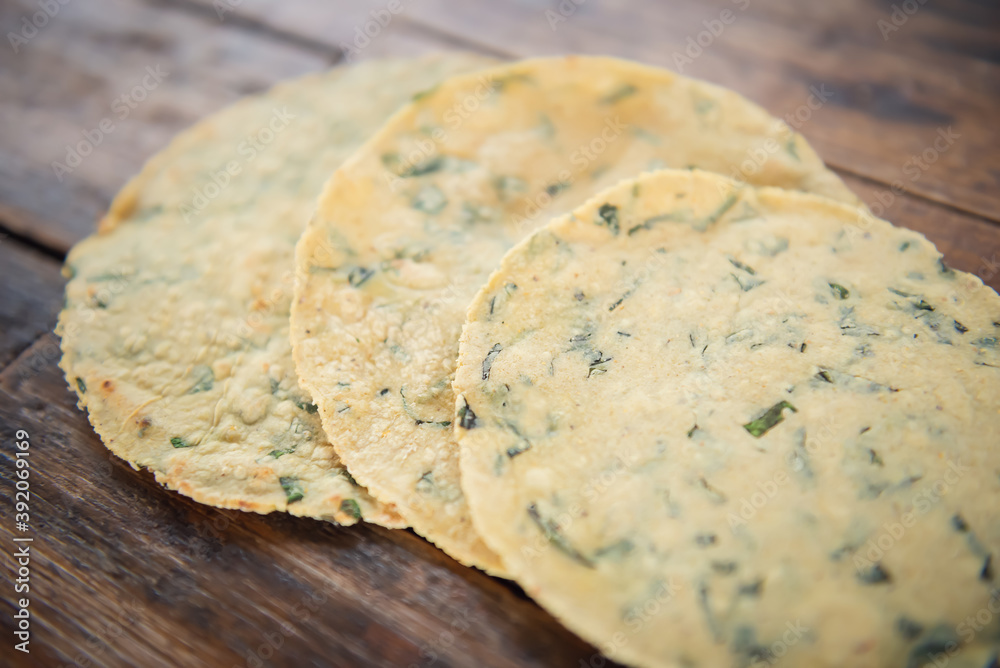 Mexican traditional handmade tortillas. Recently handmade Mexican traditional handmade tortillas. Recently handmade