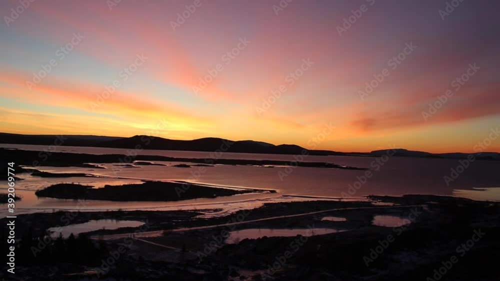 The Thingvellir National Park in Winter, Iceland, Europe The Thingvellir National Park in Winter, Iceland, Europe