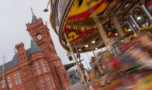 Nice picture of the Pier Head Building, Cardiff Bay. Pretty ferris wheel on the pier in cardiff 2