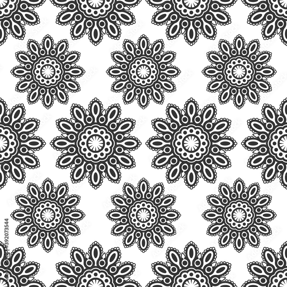 Seamless pattern. vintage decorative elements pattern. -  Vector.