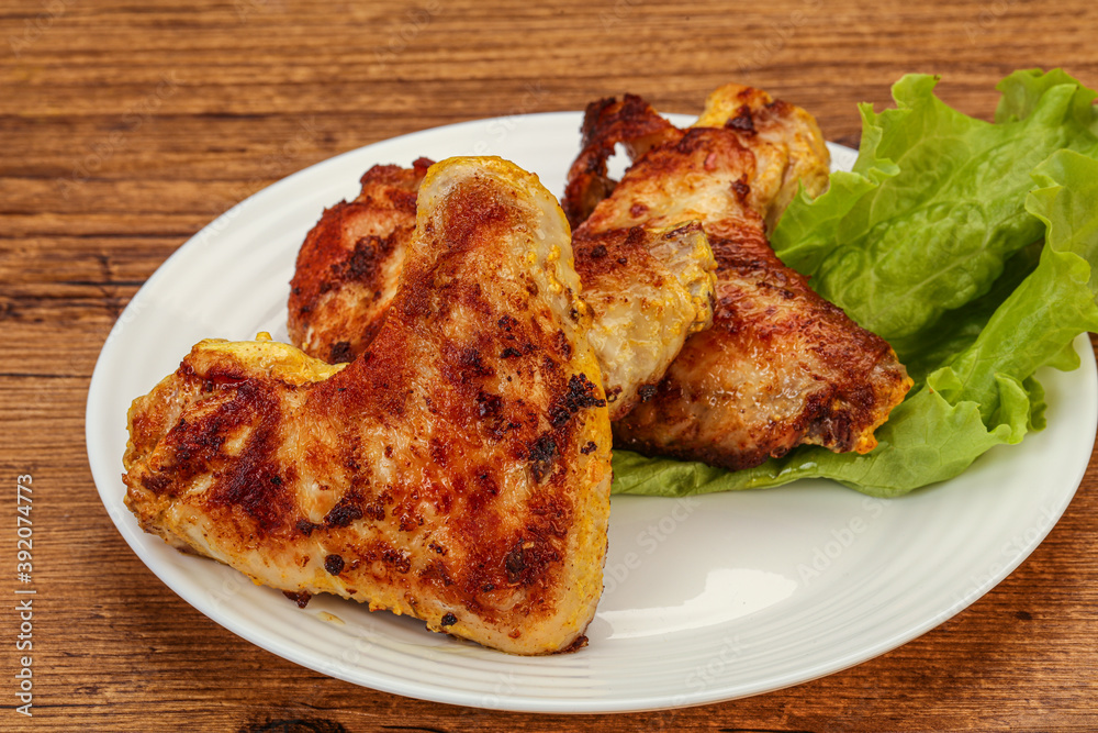 Roasted chicken wings with spices Roasted chicken wings with spices