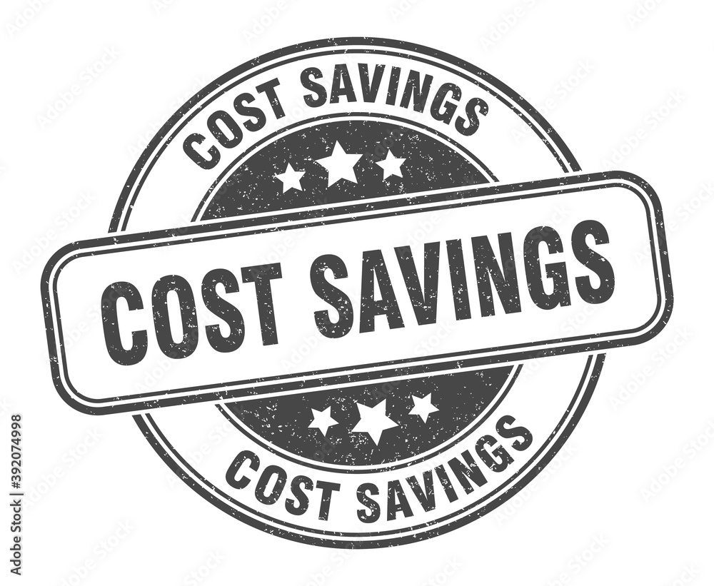 Fototapeta premium cost savings stamp. cost savings label. round grunge sign