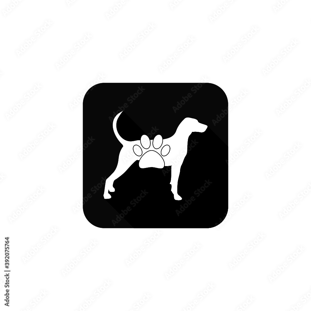 Dog Logo. Animal logo isolated on white background Dog Logo. Animal logo isolated on white background