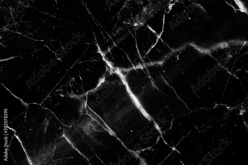 close up view patterned natural detailed structure of black and white marble texture for interior  product and other design. abstract dark background.