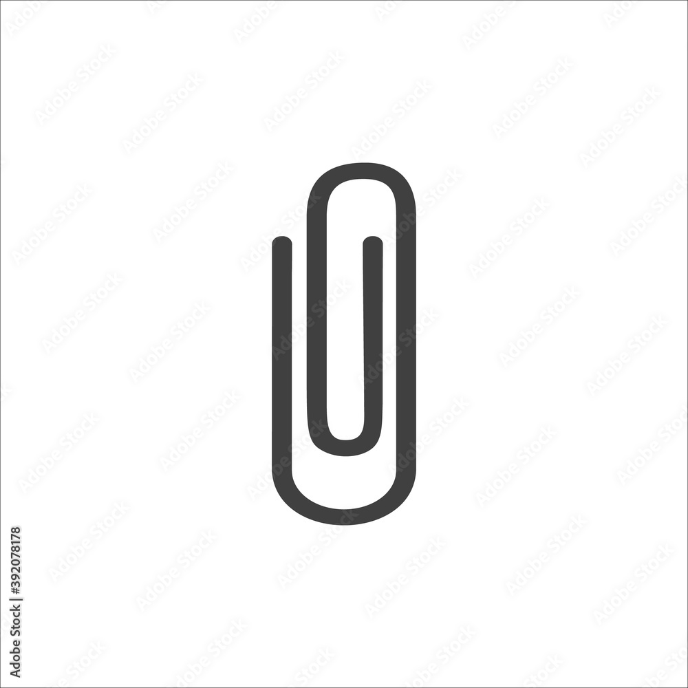 Clip Icon flat. Vector illustration modern flat style Clip Icon flat. Vector illustration modern flat style