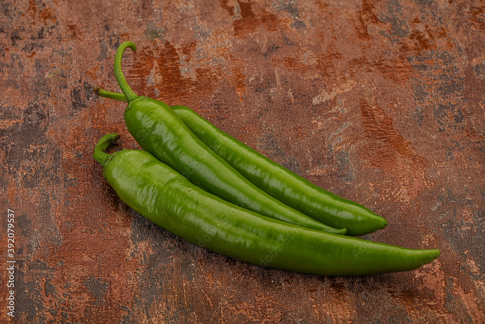 Ripe tasty spicy green pepper Ripe tasty spicy green pepper
