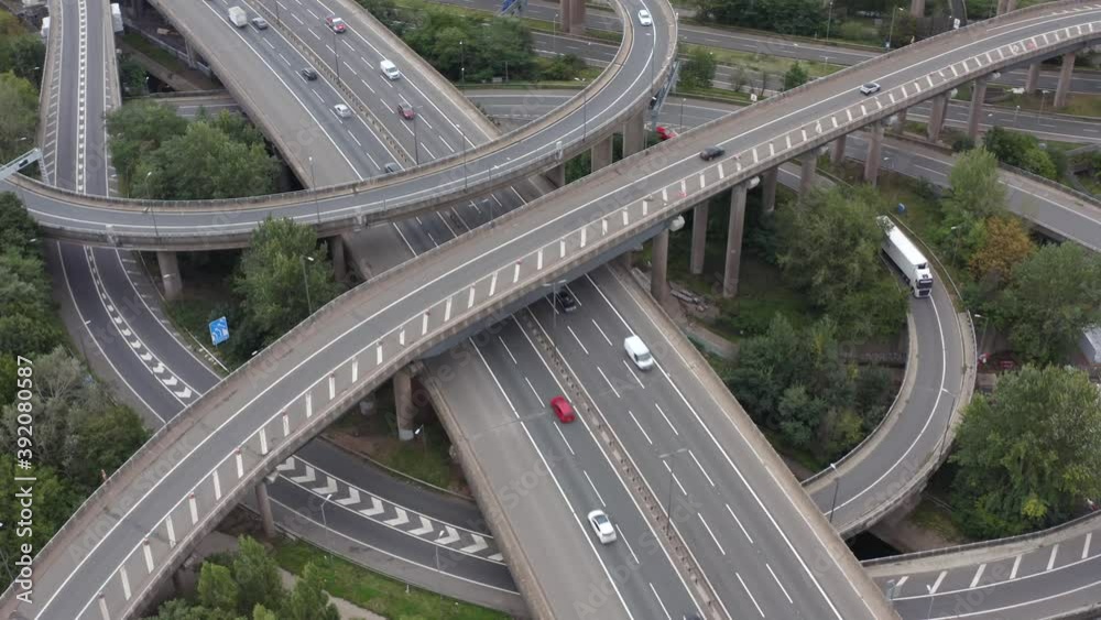 Drone Shot Orbiting Spaghetti Junction 02 Drone Shot Orbiting Spaghetti Junction 02