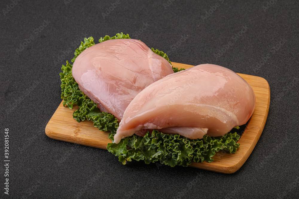 Raw chicken breast for cooking Raw chicken breast for cooking