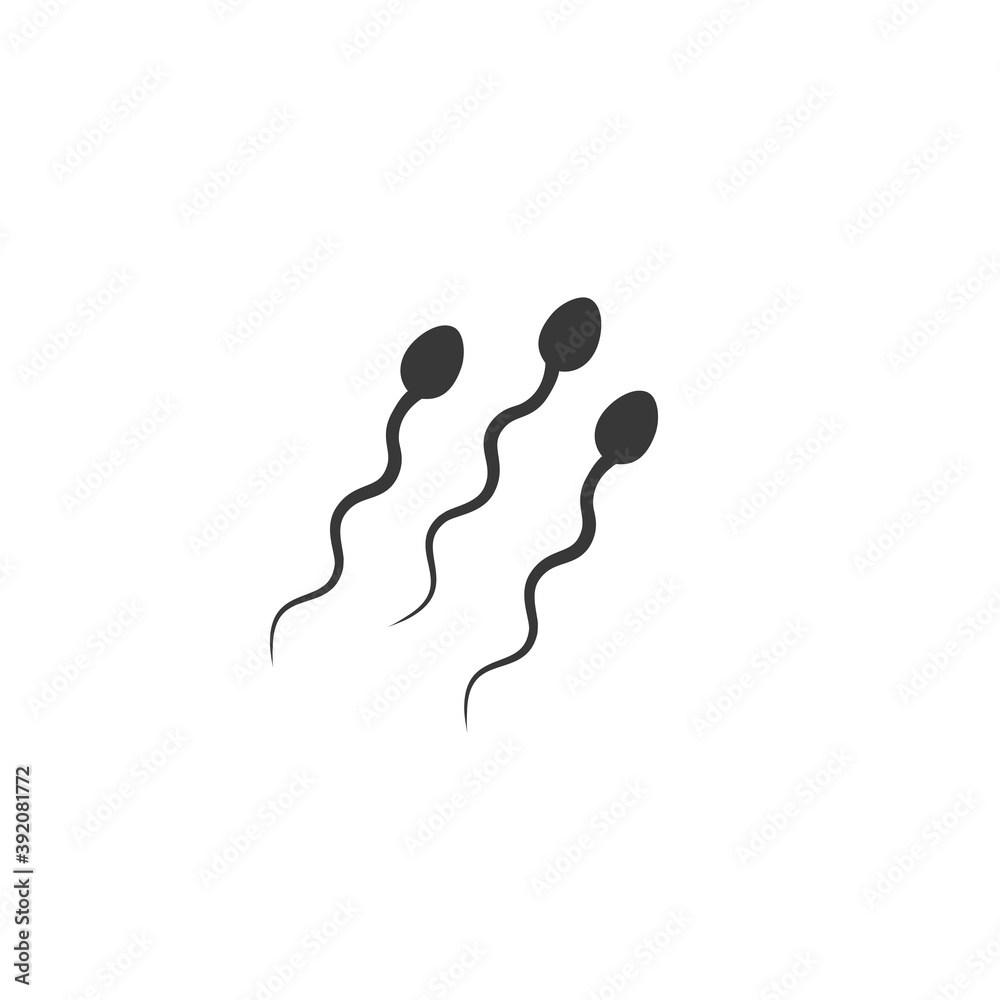 Cell sperm icon vector illustration flat style Cell sperm icon vector illustration flat style
