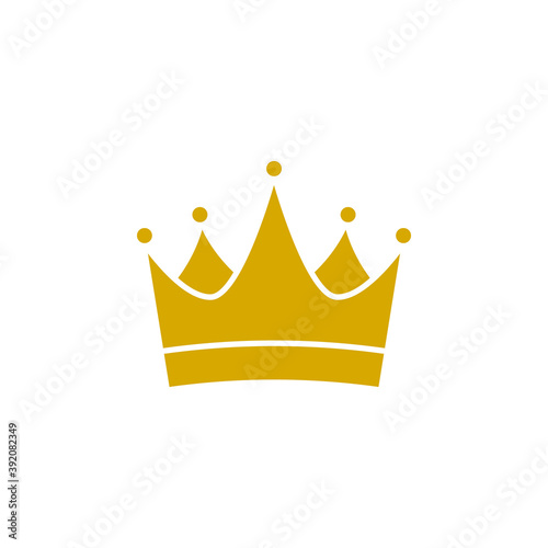 Crown icon flat vector illustration