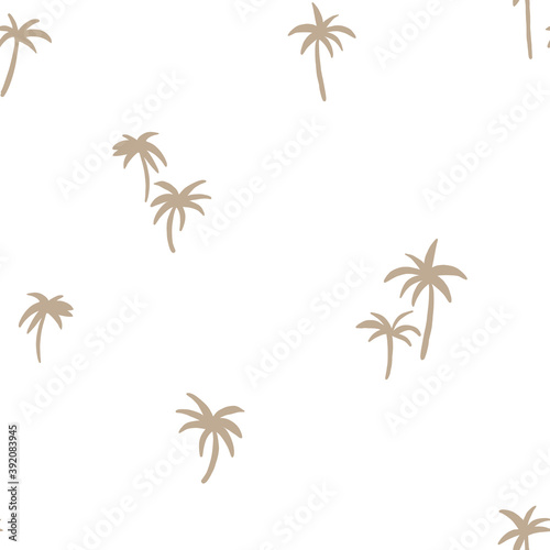 Minimalistic modern palm pattern. Tropical textured background design. Vector illustration for a minimalistic design. Modern elegant background.