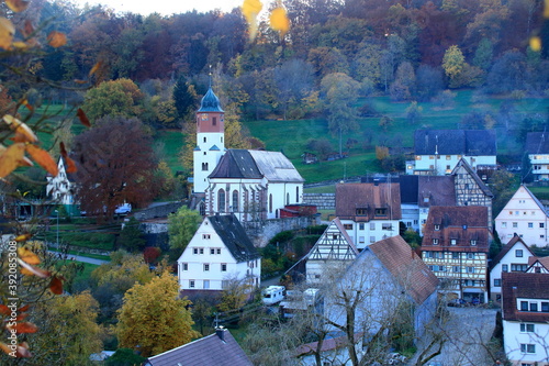 Blick auf die Michaelskiche in Sulz am Eck photo