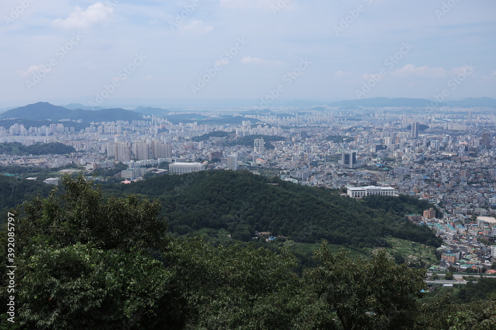 View from Jisan Amusement Park in Gwangju