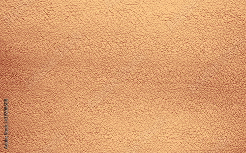 Background texture of beige natural leather grain