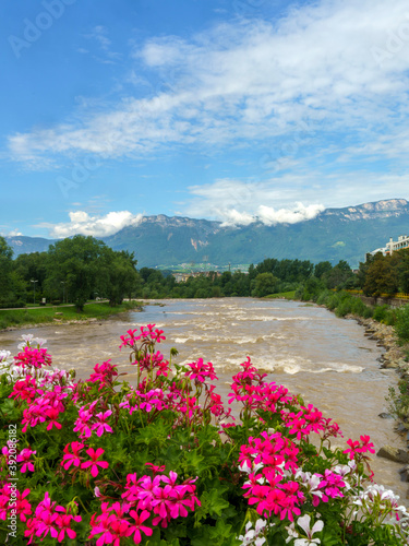 Cycleway of Isarco valley at Bolzano