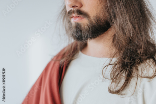 Fotobehang Close-up of Jesus