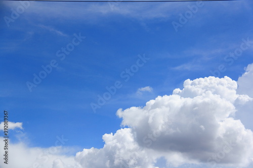blue sky with clouds