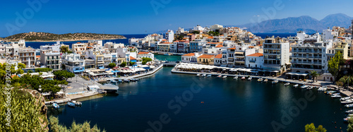 Picturesque town of Agios Nikolaos on the Greek island of Crete © whitcomberd